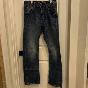Wrangler Men's Indigo Slim Straight Jeans